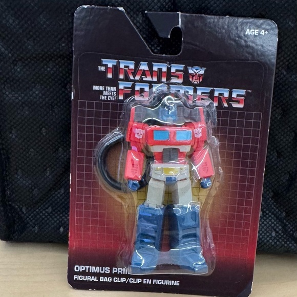 Other - Transformers Optimus Prime Figural Bag Clip Figure Keychain/Clip Holder